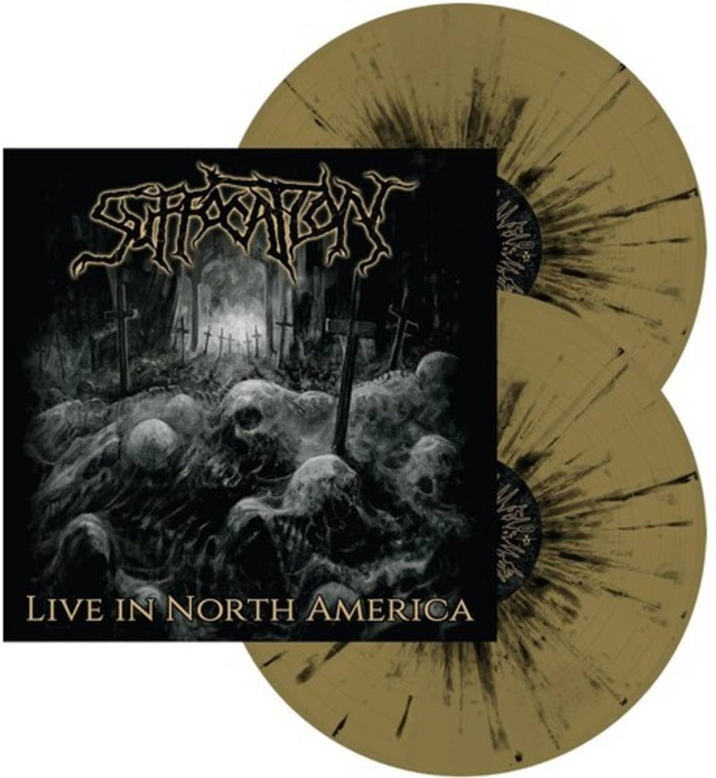 Suffocation – Live In North America  2 x Vinyle, LP, Album, Édition Limitée, Gold and Black Splatter