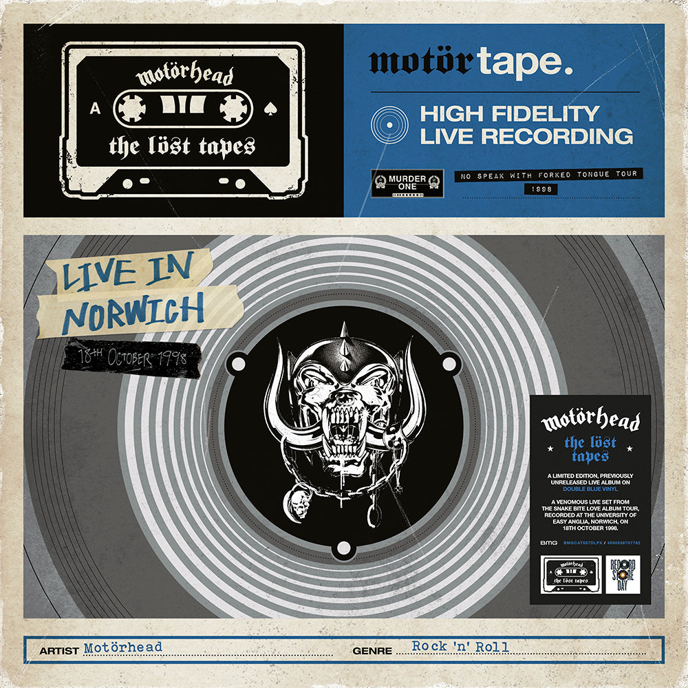 Motorhead - The Lost Tapes Vol.2 (Live In Norwich 1998) 2 x Vinyle, LP, Édition Limitée, Bleu