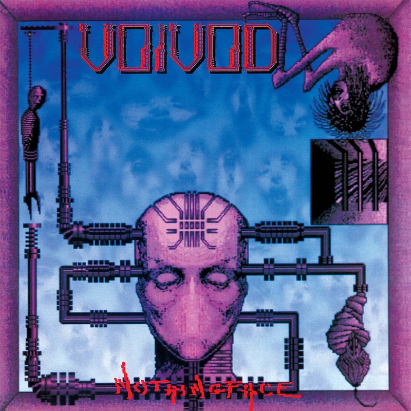 Voïvod – Nothingface  Vinyle, LP, Album, Édition Limitée, Réédition, Pink with blue swirl