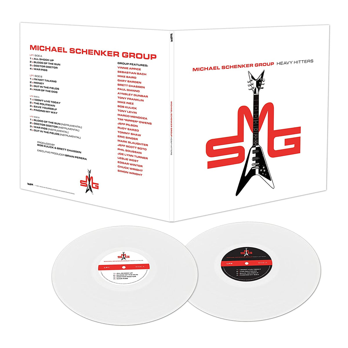 The Michael Schenker Group – Heavy Hitters  2 x Vinyle, LP, Édition Limitée, Gatefold, White