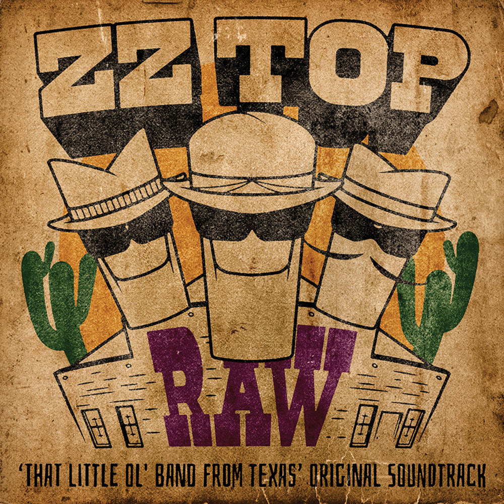 ZZ Top – Raw ('That Little Ol' Band From Texas' Original Soundtrack)  Vinyle, LP, Album, Tangerine