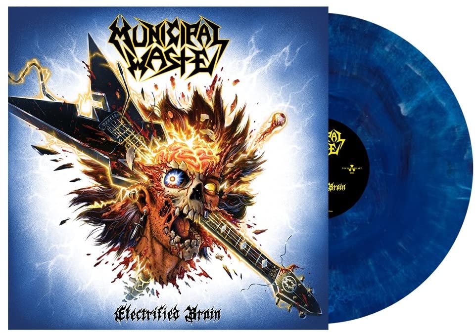 Municipal Waste – Electrified Brain  Vinyle, LP, Blue Marble