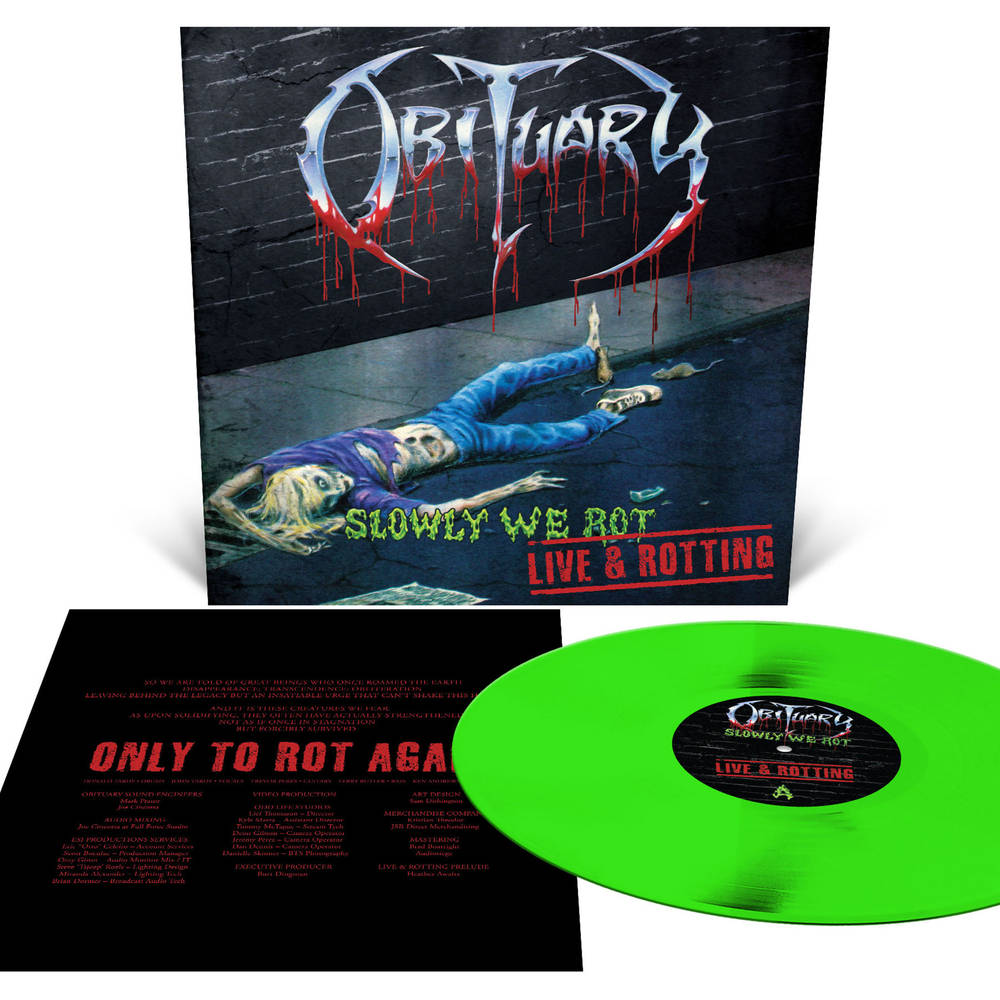 Obituary – Slowly We Rot - Live & Rotting Vinyle, LP, Green [Slime/Neon]