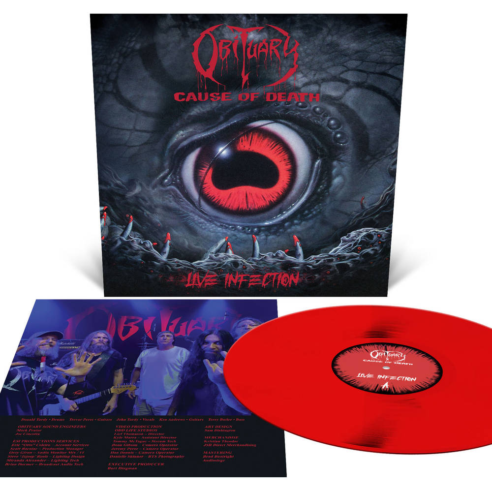 Obituary – Cause Of Death - Live Infection Vinyle, LP, Red [Blood]