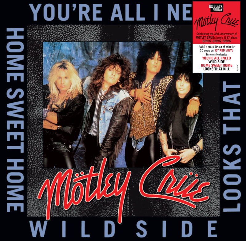 Mötley Crüe – YOU'RE ALL I NEED  Vinyle,10", 45RPM, Red