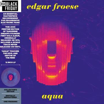 Edgar Froese - Aqua  Vinyle, LP, Album, Édition Limitée, Réédition, Blue Smoke
