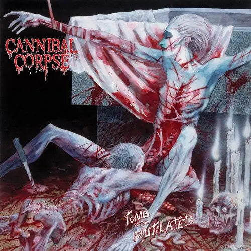 Cannibal Corpse – Tomb Of The Mutilated  Vinyle, LP, Album, Édition Limitée, Réédition, Red White Swirl