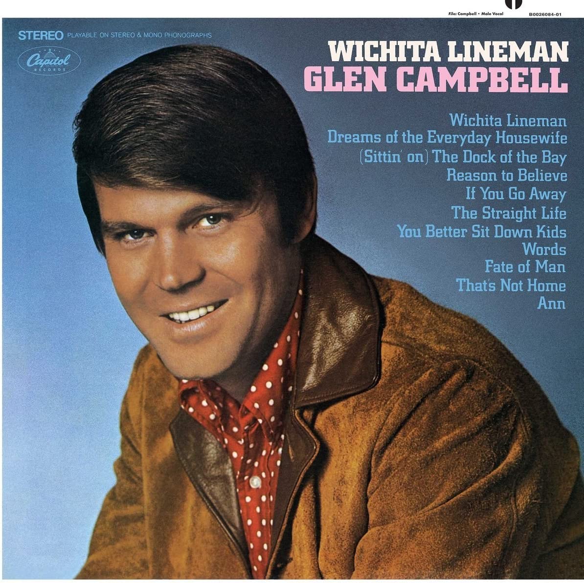 Glen Campbell – Wichita Lineman  Vinyle, LP, Album, Réédition, Stéréo, 180g