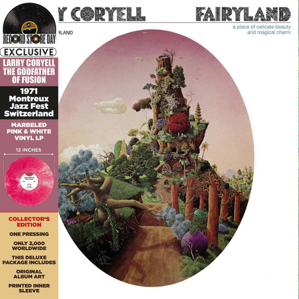 Larry Coryell - Faryland  Vinyle, LP, Album, Édition Limitée, Rose et Blanc Marbré