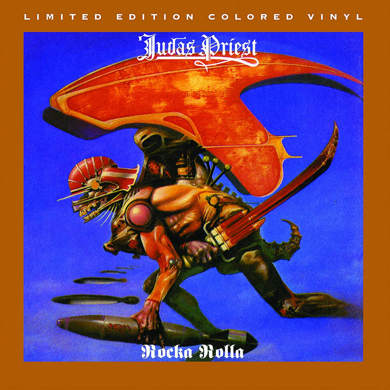 Judas Priest – Rocka Rolla  Vinyle, LP, Album, Édition Limitée, Réédition, Translucent Grape & White with Black Splatter