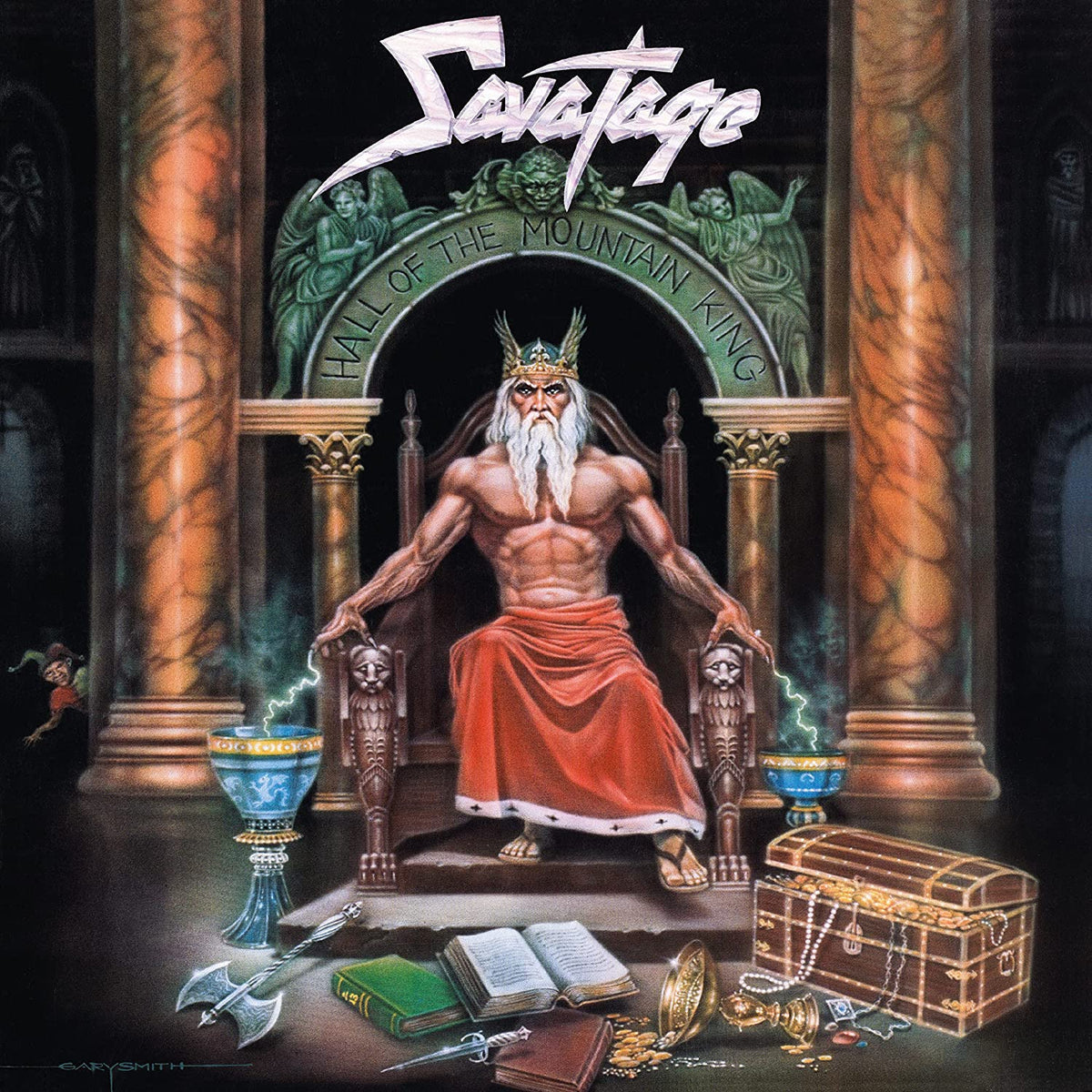 Savatage – Hall Of The Mountain King  Vinyle, LP, Album, Édition Limitée, Réédition, Remasterisé, Or + 7", 45 RPM