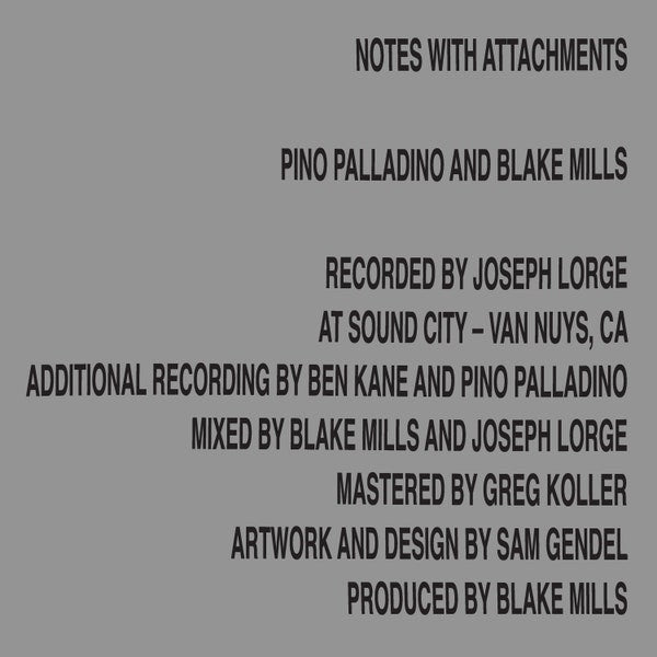 Pino Palladino And Blake Mills – Notes With Attachments Vinyle, LP, Album