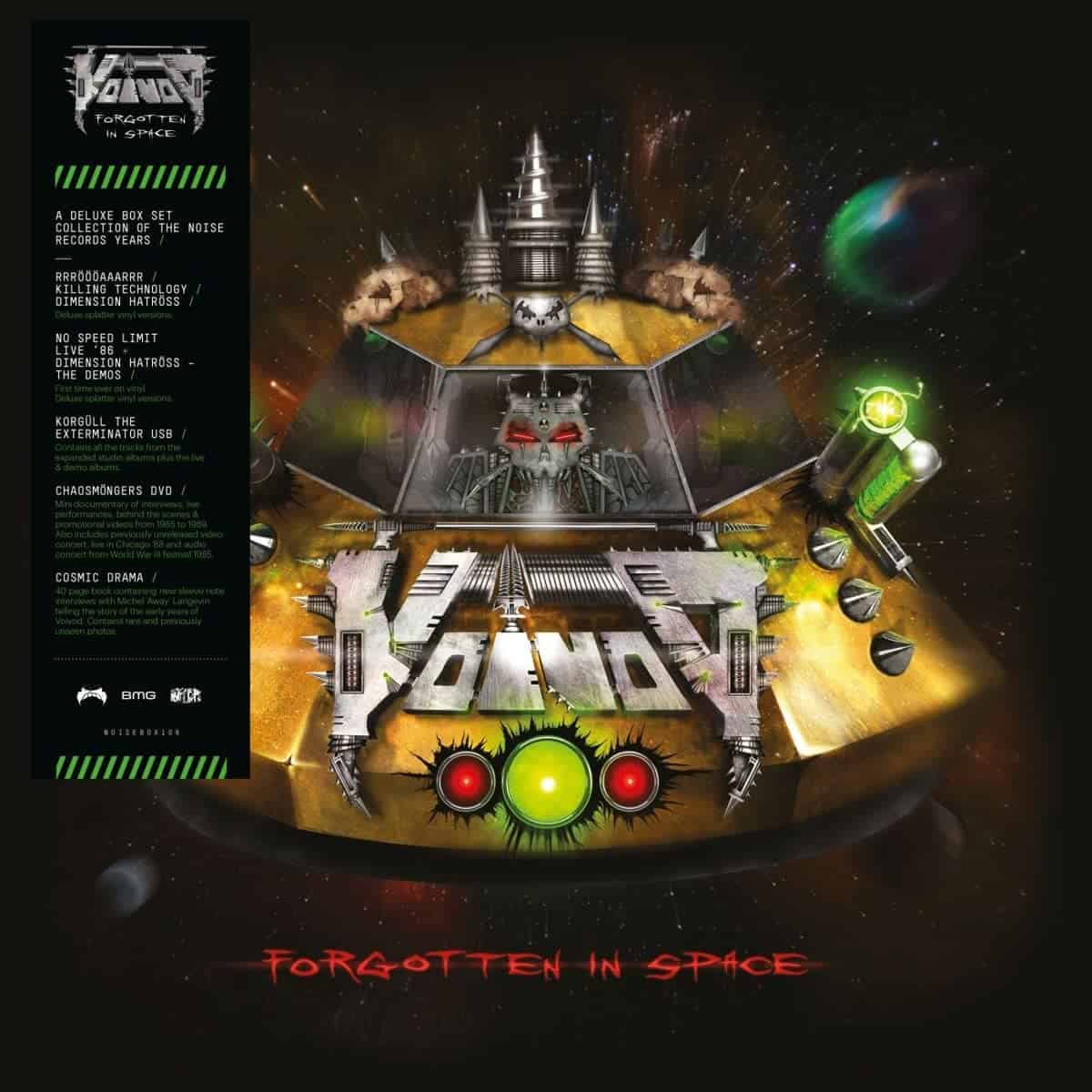 Voïvod – Forgotten In Space  6 x Vinyle, LP, DVD, Réédition, Remasterisé, Splatter, Swirl, Box Set, Compilation, Édition de luxe