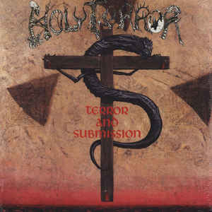 Holy Terror ‎– Terror And Submission  Vinyle, LP, Album, Éclaboussure blanche et rouge