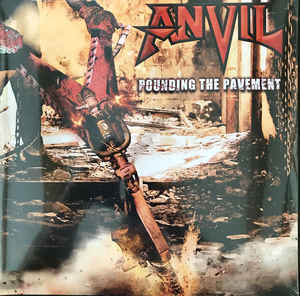 Anvil ‎– Pounding The Pavement  2 × Vinyle, LP, Album, Blanc / Noir Marbré + CD, Album