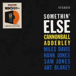 Cannonball Adderley ‎– Somethin' Else  Vinyle, LP, Album, Édition limitée, Réédition, Stéréo, Orange, 180g