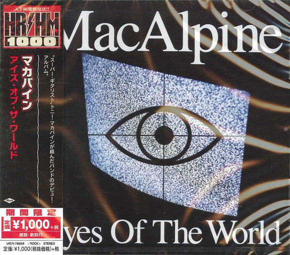 MacAlpine – Eyes Of The World  CD, Album, Édition Limitée, Réédition