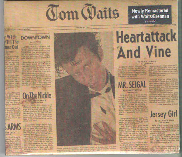 Tom Waits – Heartattack And Vine  CD, Album, Réédition, Remasterisé