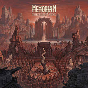 Memoriam ‎– The Silent Vigil  Vinyle, LP, Album, Édition limitée, Red with Black Splatter