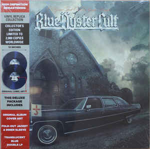 Blue Öyster Cult ‎– On Your Feet Or On Your Knees  2 × Vinyle, LP, Album, Édition Limitée, Réédition, Remasterisé, Bleu Translucide