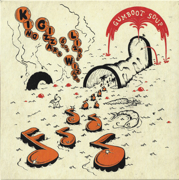 King Gizzard & The Lizard Wizard – Gumboot Soup  Vinyle, LP, Album, Orange w/ Black And Red Splatter