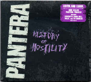 Pantera ‎– History Of Hostility  CD, Compilation, Réimpression, Digipak
