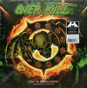 Overkill ‎– Live In Overhausen Horrorscope Volume One  2 × Vinyle, LP, Album, Édition limitée, Orange avec éclaboussures vertes et jaunes