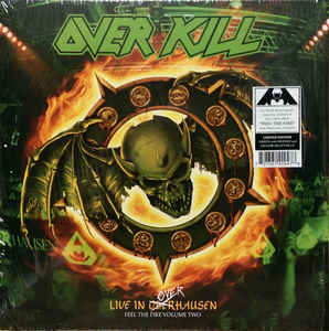 Overkill ‎– Live In Overhausen Feel The Fire Volume Two  2 × vinyle, LP, album, édition limitée, vert avec éclaboussures orange et jaune