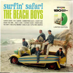 The Beach Boys ‎– Surfin’ Safari  Vinyle, LP, Album, Edition limitée, Réédition, Stéréo, Vert