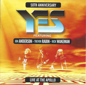 Yes Featuring Jon Anderson • Trevor Rabin • Rick Wakeman ‎– 50th Anniversary Live At The Apollo   2 × CD, Album