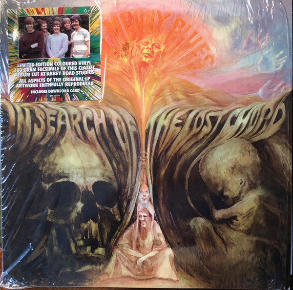 The Moody Blues – In Search Of The Lost Chord  Vinyle, LP, Album, Édition Limitée, Réédition, Stéréo, Psychédélique Splatter Vinyl