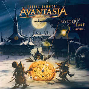 Tobias Sammet's Avantasia ‎– The Mystery Of Time (A Rock Epic) 2 × Vinyle, LP, Album, Réédition, blanc avec éclaboussures bleues et violettes