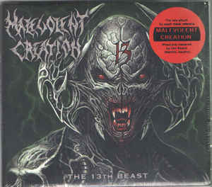 Malevolent Creation ‎– The 13th Beast  CD, Album, Digipak