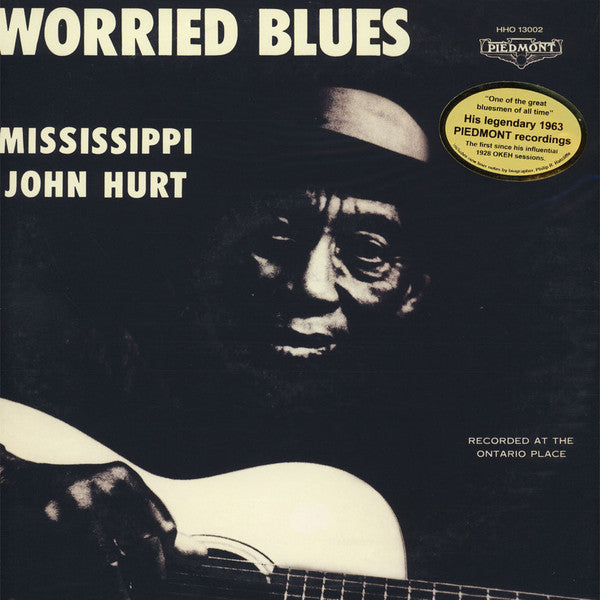 Mississippi John Hurt – Worried Blues  Vinyle, LP, Album, Réédition