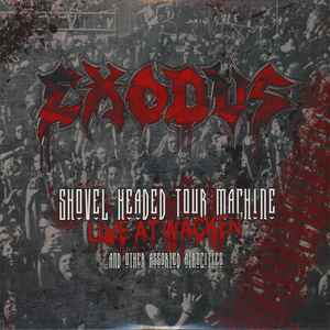 Exodus  ‎– Shovel Headed Tour Machine  2 × Vinyle, LP, Album, Édition Limitée, Réédition, Clear with Red & White Splatter