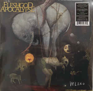 Fleshgod Apocalypse ‎– Veleno  2 × vinyle, LP, album, édition limitée, stéréo, or avec éclaboussures noires