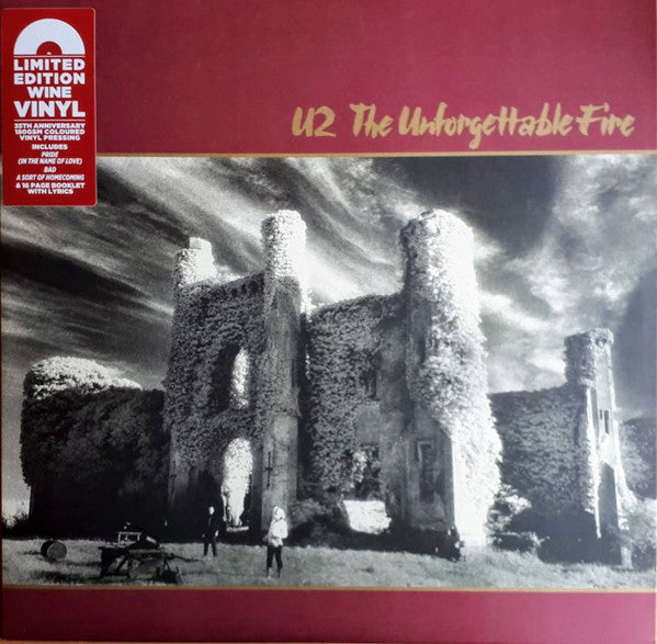 U2 – The Unforgettable Fire  Vinyle, LP, Album, Édition Limitée, Réédition, Bourgogne, 180g