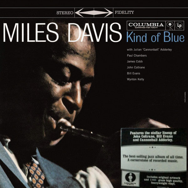 Miles Davis – Kind Of Blue  Vinyle, LP, Album, Réédition, Remasterisé, Stéréo, 180 Grammes