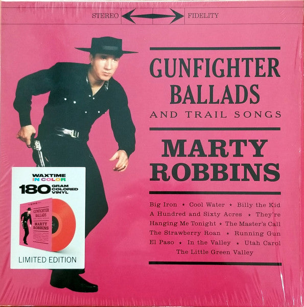 Marty Robbins – Gunfighter Ballads And Trail Songs  Vinyle, LP, Édition Limitée, Réédition, Stéréo, Rouge