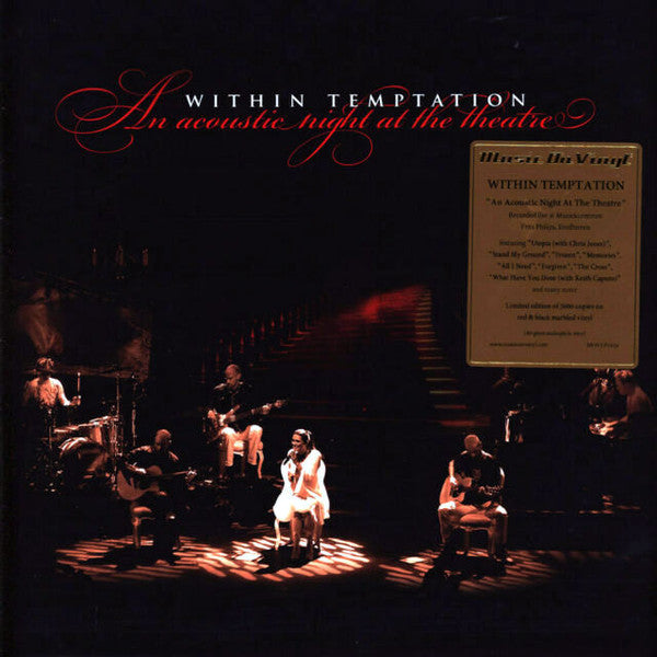 Within Temptation – An Acoustic Night At The Theatre  Vinyle, LP, Album, Édition limitée, Numéroté, Red & Black Marbled