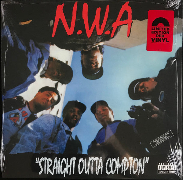 N.W.A ‎– Straight Outta Compton  Vinyle, LP, Album, Édition Limitée, Réédition, Rouge