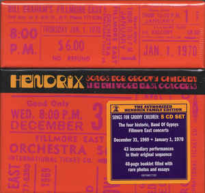 Jimi Hendrix ‎– Songs For Groovy Children (The Fillmore East Concerts)  5 × CD, Album