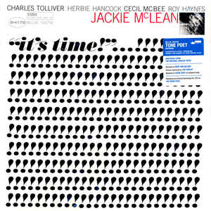 Jackie McLean ‎– It's Time!  Vinyle, LP, Album, Réédition, Stéréo, 180g, Tip-On Gatefold