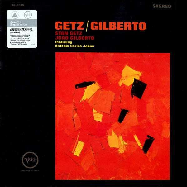 Stan Getz / Joao Gilberto Featuring Antonio Carlos Jobim – Getz / Gilberto  Vinyle, LP, Album, Réédition, Remastérisé, Stéréo, 180g, Gatefold