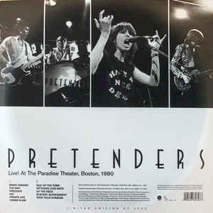 Pretenders ‎– Live! At The Paradise Theater, Boston, 1980  Vinyle, LP, Édition Limitée, Réédition, Transparent / Rouge