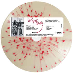 New York Dolls ‎– Live At Radio Luxembourg Paris France December 1973  Vinyle, LP, Edition limitée, numéroté, White Splatter