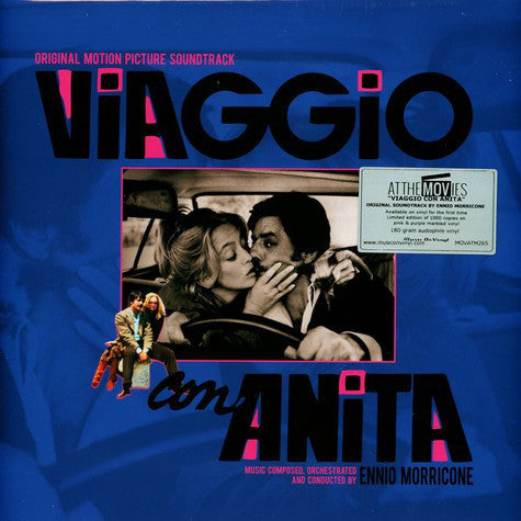 Ennio Morricone – Viaggio Con Anita  Vinyle, LP, Album, Édition Limitée, Numéroté, Réédition, Rose & Violet Marbré, 180g