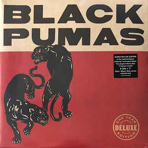 Black Pumas ‎– Black Pumas 2 x  Vinyle, LP, Or & Black/Red + Vinyle, 7 ", 45 tr / min