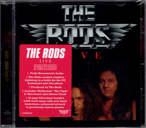 The Rods – Live  CD, Album, Réédition, Remasterisé