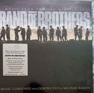 Michael Kamen ‎– Band Of Brothers (Music From The HBO Miniseries) 2 × Vinyle, LP, Édition Limitée, Numérotée, Réédition, Black & Gold Marbled, 20th Anniversary Edition